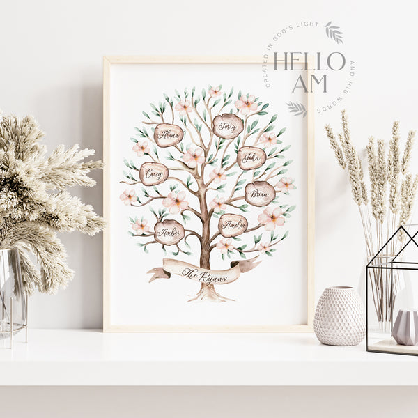 family tree poster